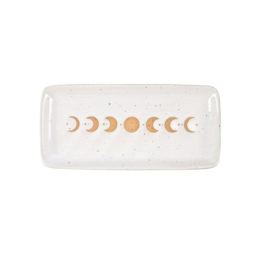 Moon Phase Ceramic Trinket Tray