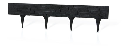 Black Slate Texture Palisade Lawn Edging - 2.38m