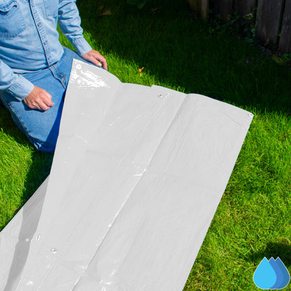 White Tarpaulin 3m x 3m M-Grade 90 GSM