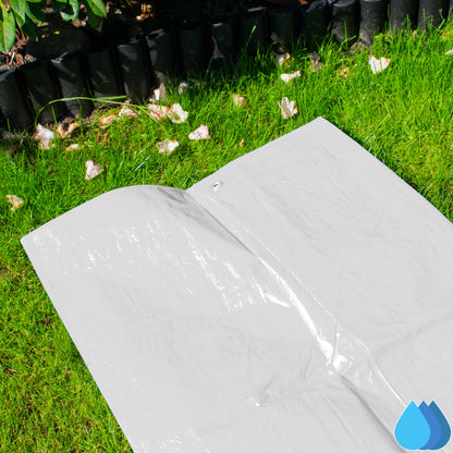 White Tarpaulin 3m x 3m M-Grade 90 GSM