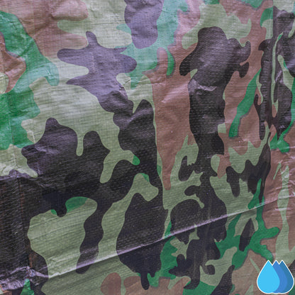 Camouflage Tarpaulin 5m x 5m  M-Grade 90 GSM