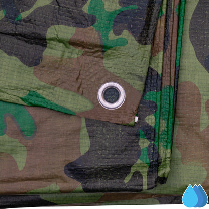 Camouflage Tarpaulin 5m x 5m  M-Grade 90 GSM