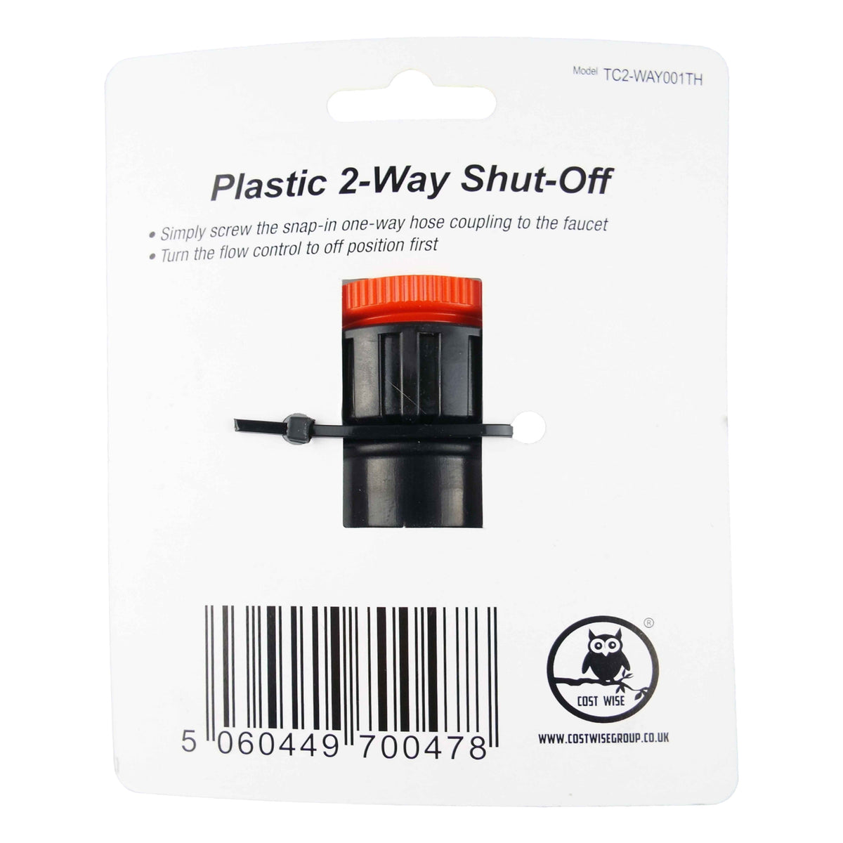 2-way Tap Splitter Valve with 3/4" Threads