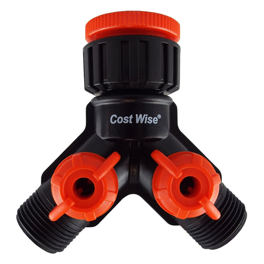 2-way Tap Splitter Valve with 3/4" Threads