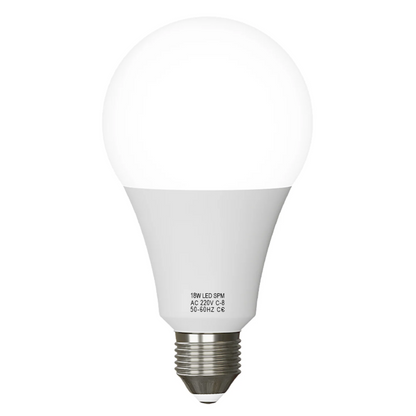 LED E27 A60 18W Warm White 2700K Non-Dimmable Bulb