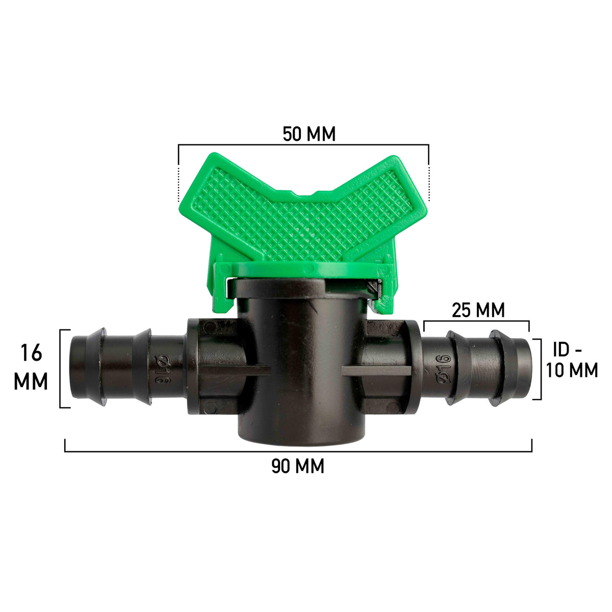 1/2" Irrigation Pipe In-Line Valve