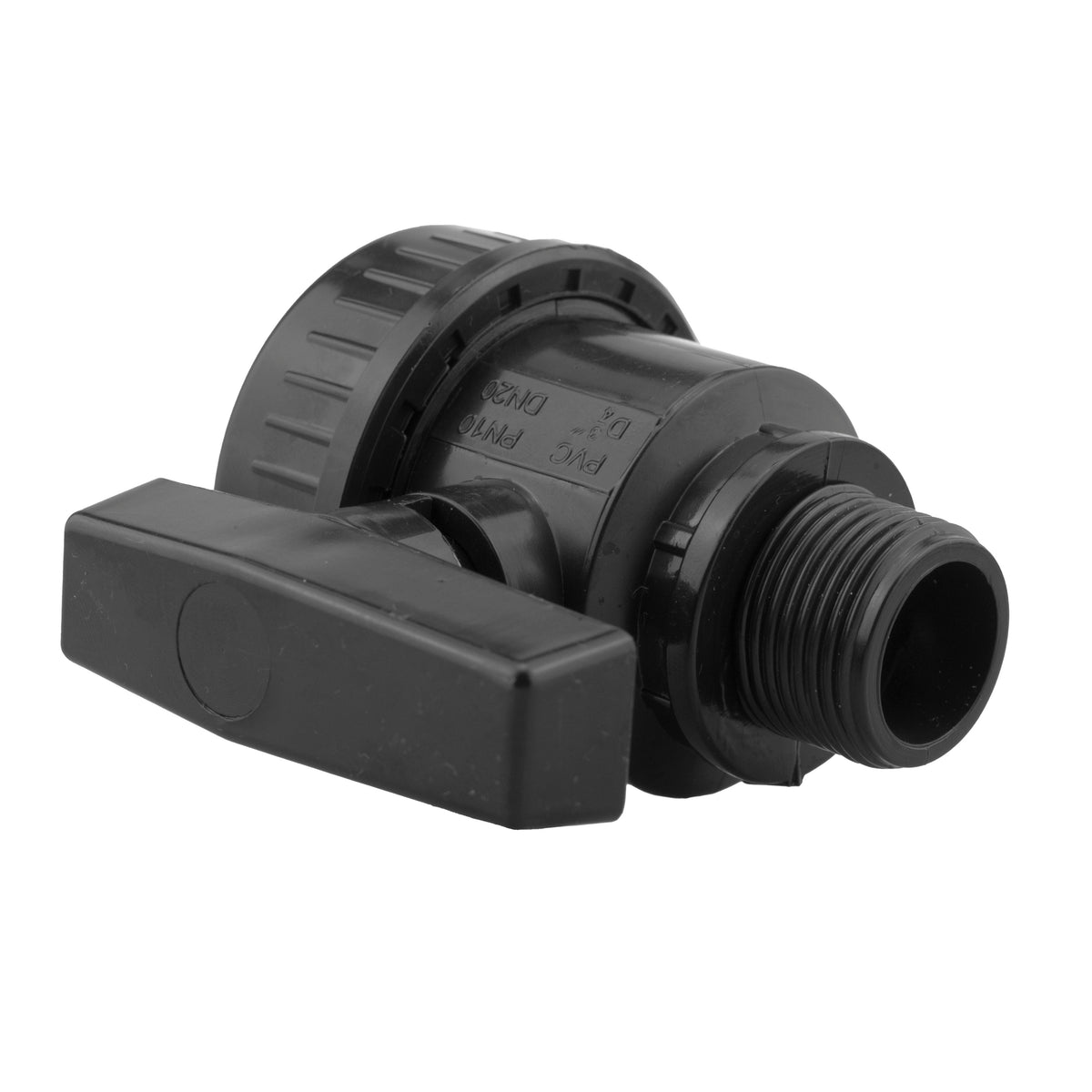 Polypropylene Single Union M-F Thread Ball Valve 1"