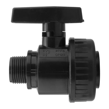 Polypropylene Single Union M-F Thread Ball Valve 1"