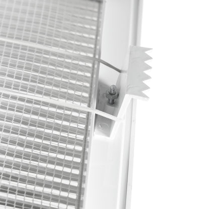 White Duo Smart Vent with Fly Mesh - 140mm x 210mm