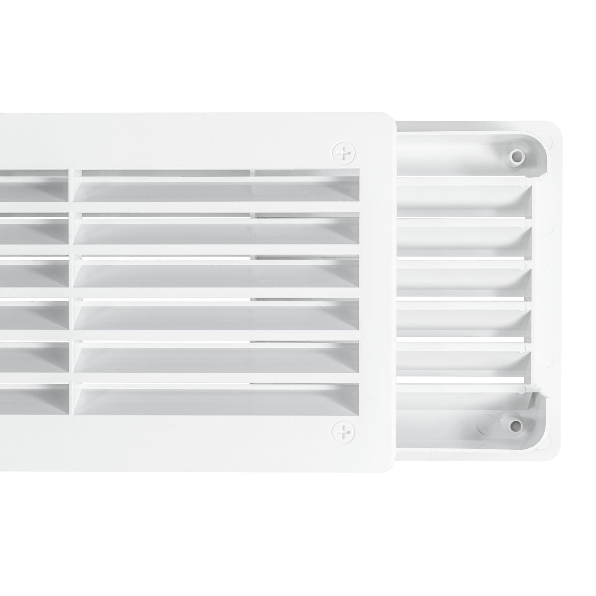 White Rectangle Door Vent, 90mm x 445mm