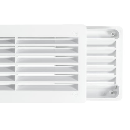 White Rectangle Door Vent, 90mm x 445mm