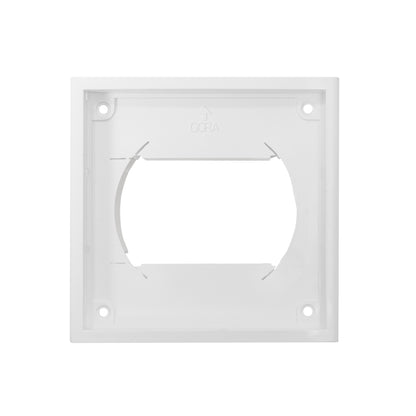 White External Louvre Vent with Fly Screen, 100mm x 125mm