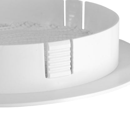 White Round Vent with Fly Mesh - 100mm