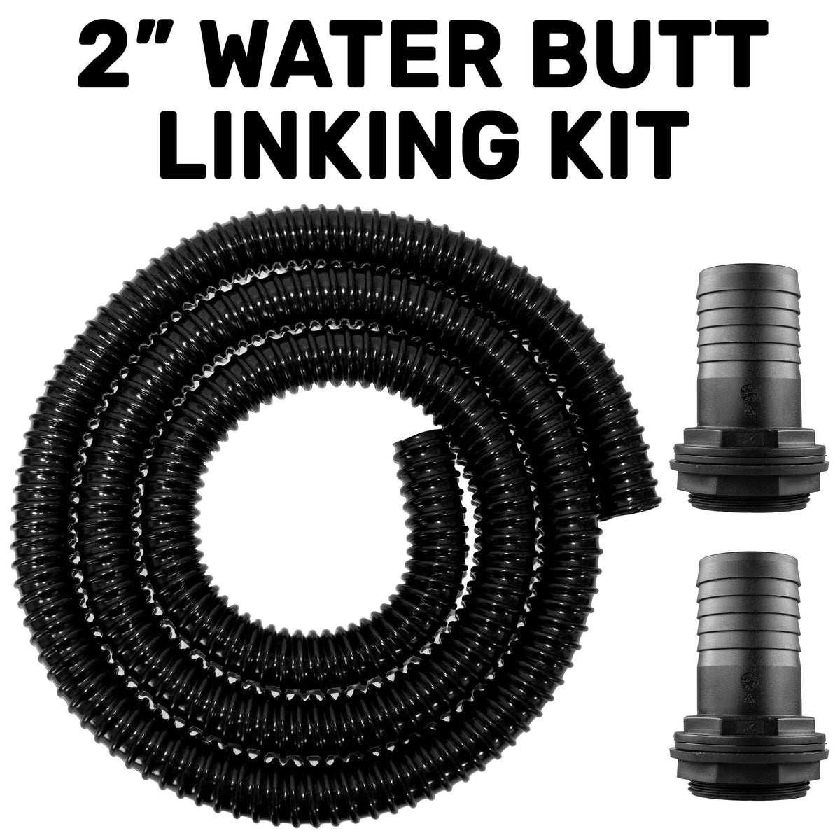 Water Butt Tank Linking Kit, 2" internal diameter
