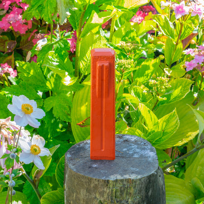 Red Spiked Steel Log Splitting Wedge - 2.3kg
