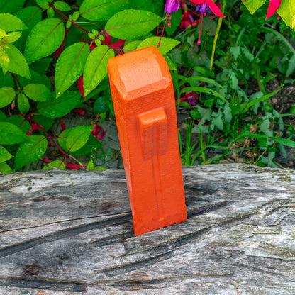 Red Spiked Steel Log Splitting Wedge - 2.3kg