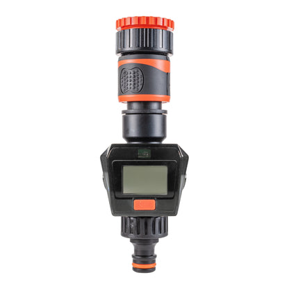 Water Flow Meter - Orange & Black