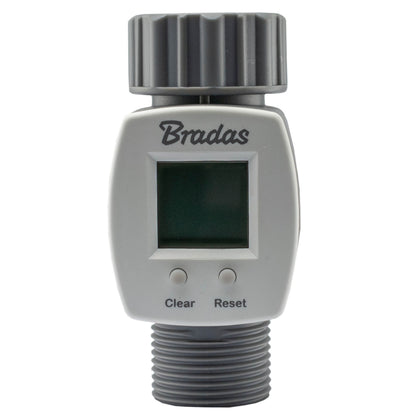 Water Flow Meter - 3/4" BSP Male & Female Thread