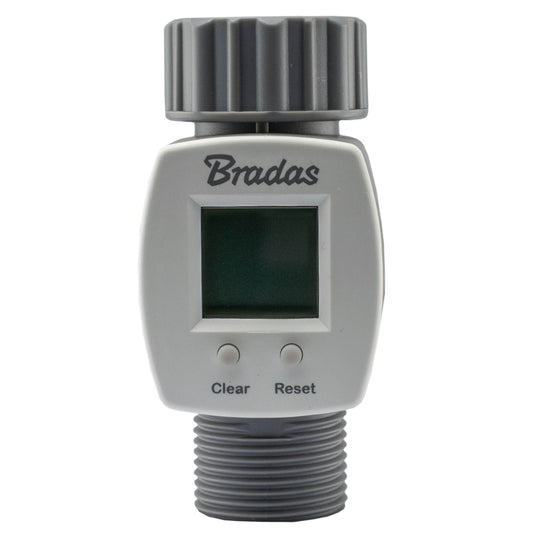 Water Flow Meter - 3/4" BSP Male & Female Thread