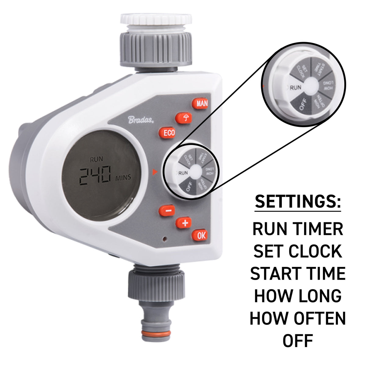 Single Outlet Electronic Control Water Timer