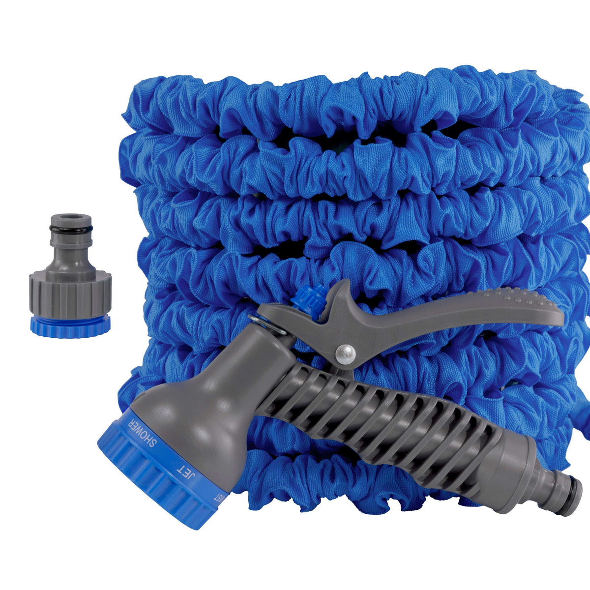 Expanding Hose Set  7.5m to 22m Blue