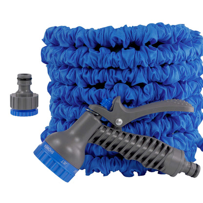 Expanding Hose Set  7.5m to 22m Blue