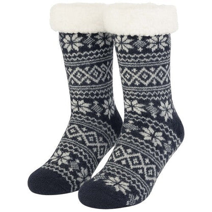 Mens Sherpa thermal Slipper Socks