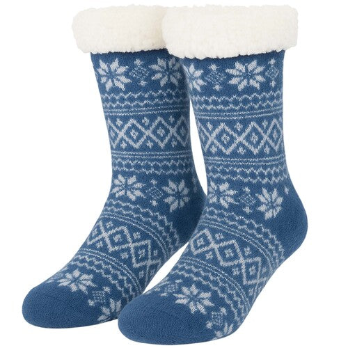 Mens Sherpa thermal Slipper Socks