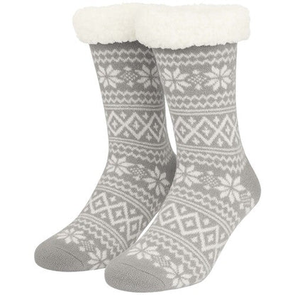 Mens Sherpa thermal Slipper Socks