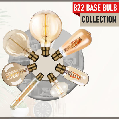 Vintage Edison B22 LED Filament Bulb - Dimmable