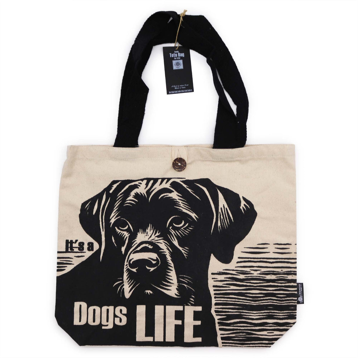 Dogs Life 10oz Tote Bag - Natural