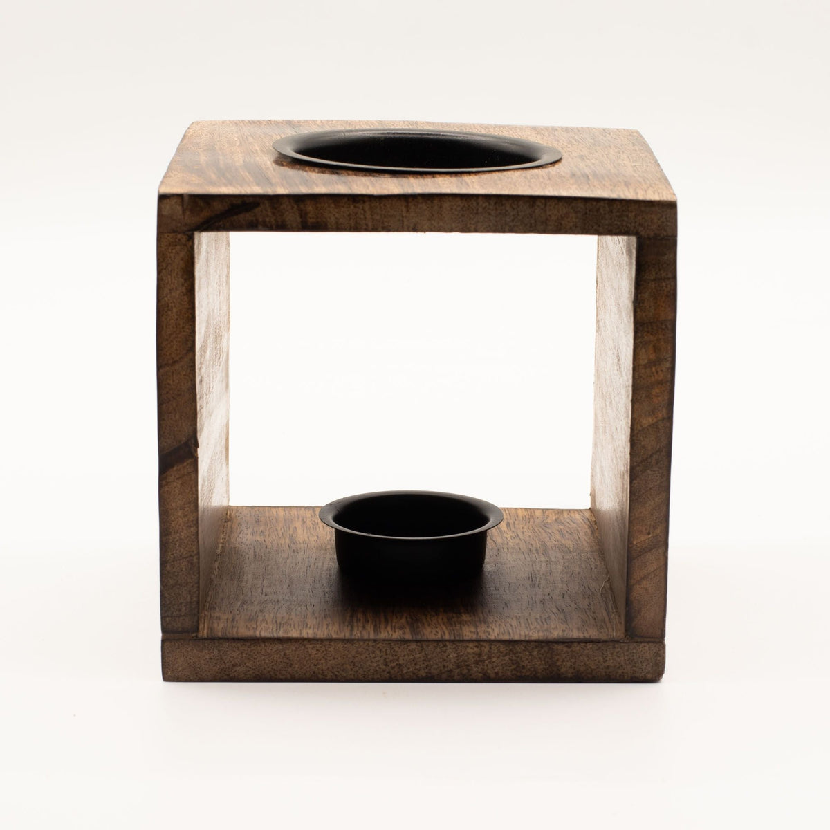 Square Wood Oil Burner (Large)  - Tree of Life