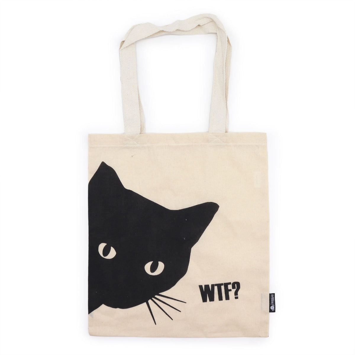 Black Cat 4oz Tote Bag - Natural