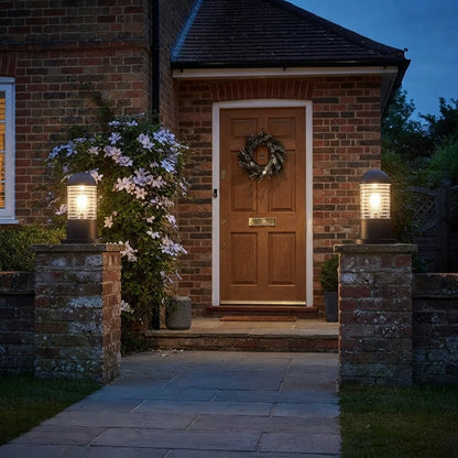 Outdoor Bollard Light E27 Garden Pillar Pathway Driveway IP54