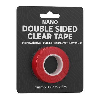 2 Rolls Heavy Duty Waterproof Double Sided Nano Tape 18mm x 2m