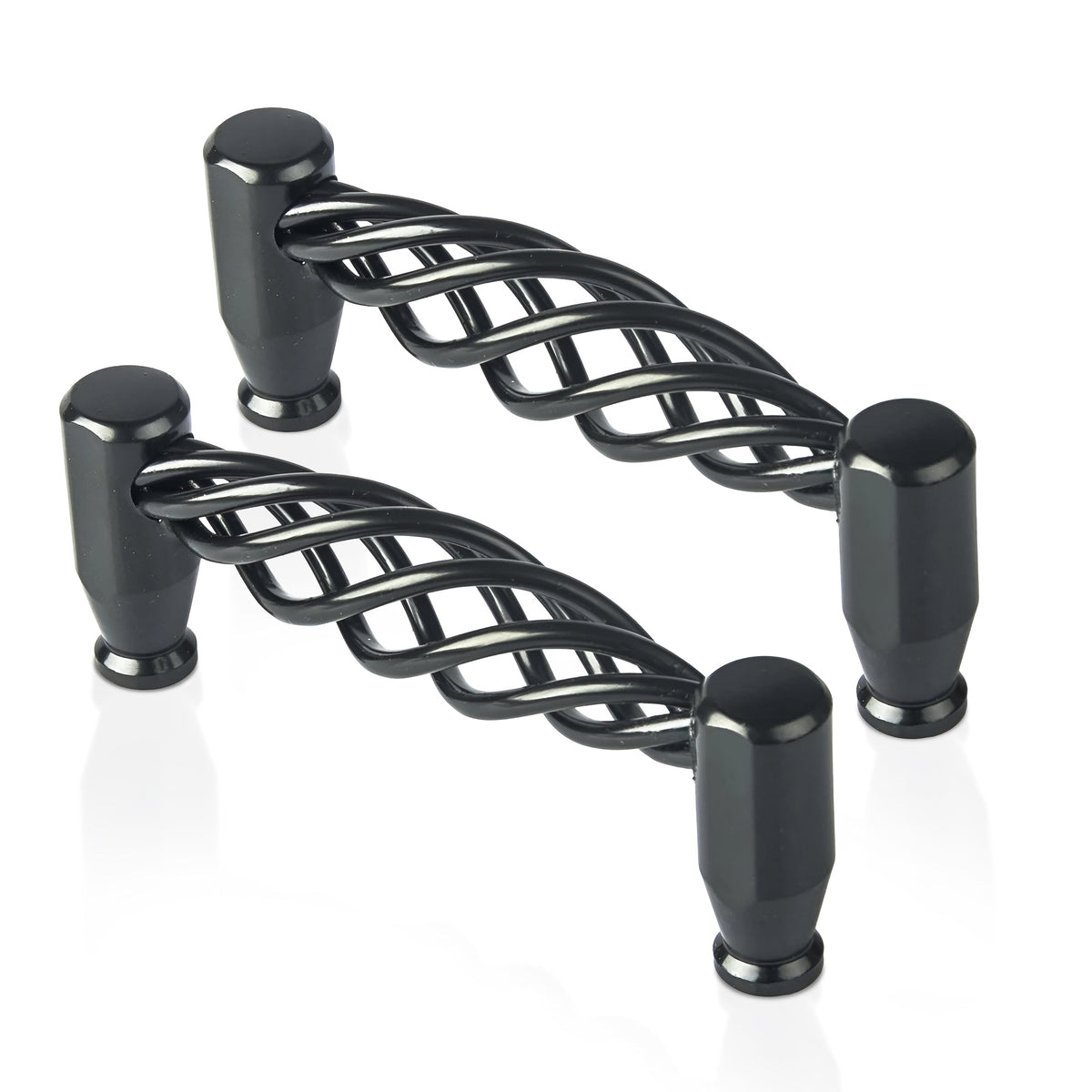 Matt Black 128mm Iron Cabinet Door Handles Drawers & Cupboards