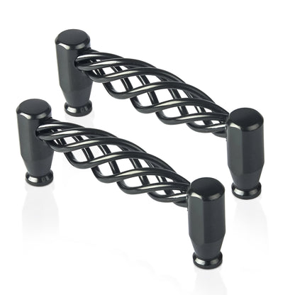 Matt Black 128mm Iron Cabinet Door Handles Drawers & Cupboards