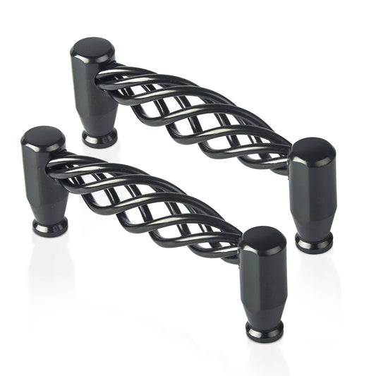 Matt Black 128mm Iron Cabinet Door Handles Drawers & Cupboards
