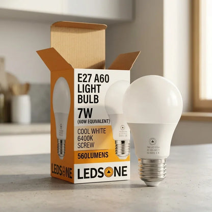 E27 A60 GLS 7w Bulb 560 Lumens Non Dimmable