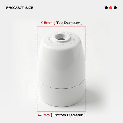 E27 Heat Resistant Screw Pendant Light Bulb Holder