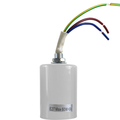 E27 Edison Screw Socket Light Bulb Holder Fitting - 6 Colour Options