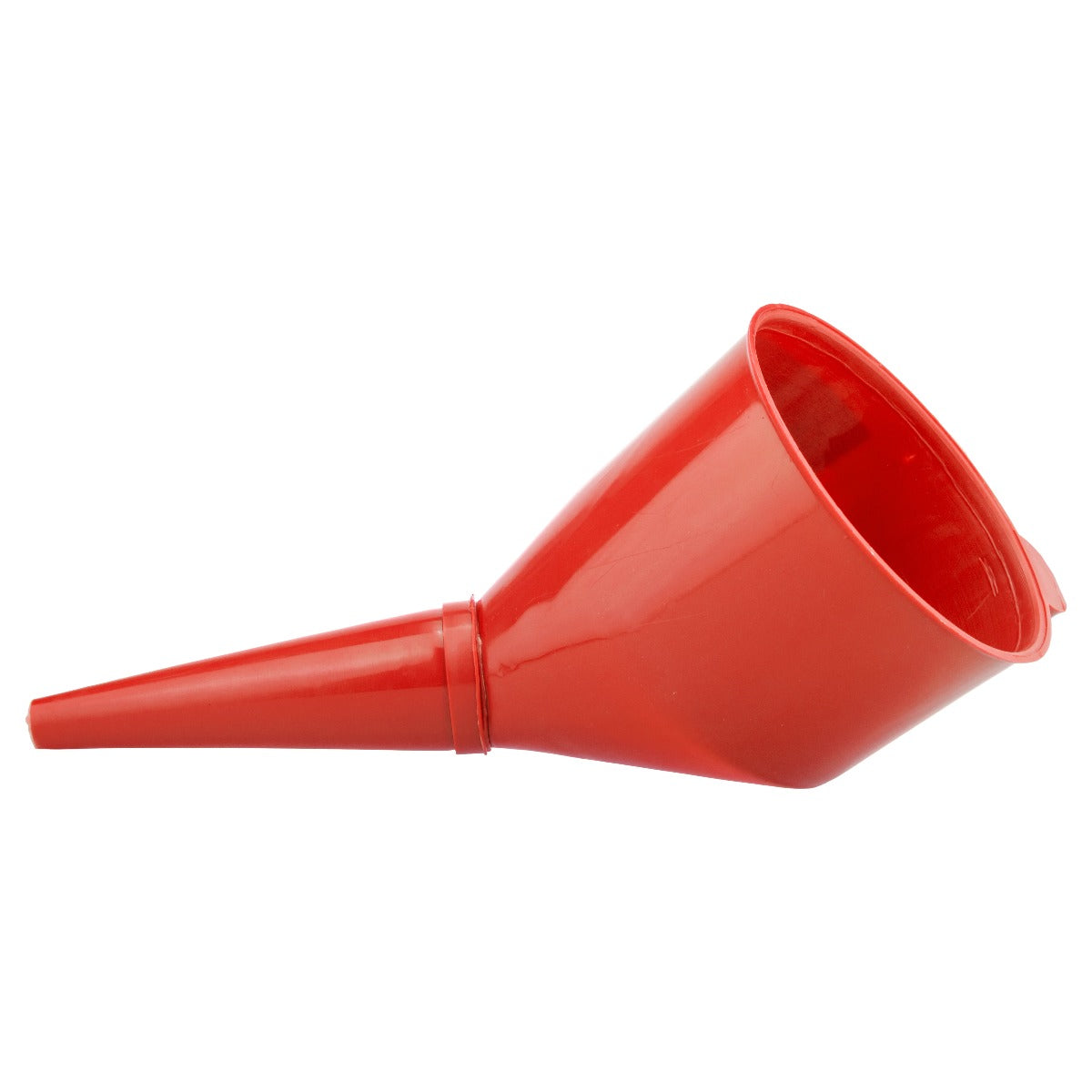 Filtered Fuel Funnel with Angled Spout, Red