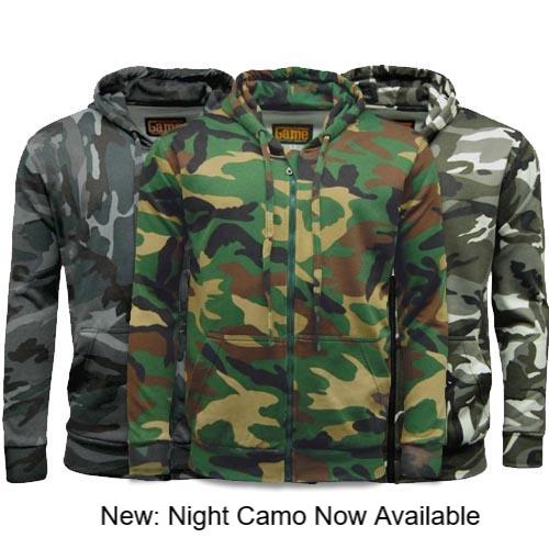 Game Camouflage Zip Hoodie Mens