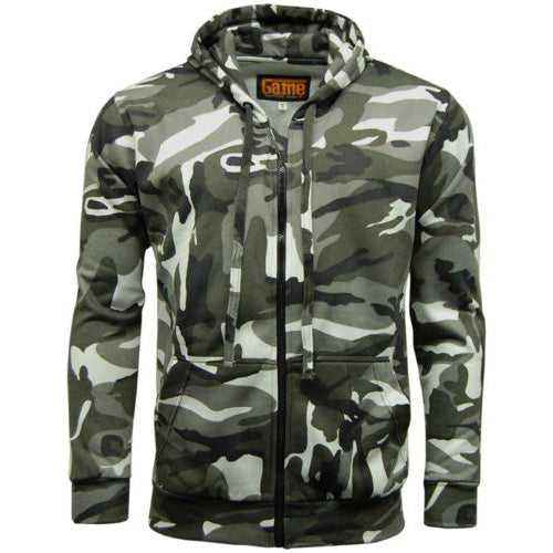 Game Camouflage Zip Hoodie Mens
