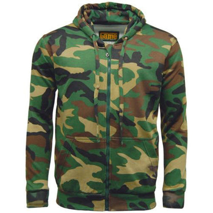 Game Camouflage Zip Hoodie Mens