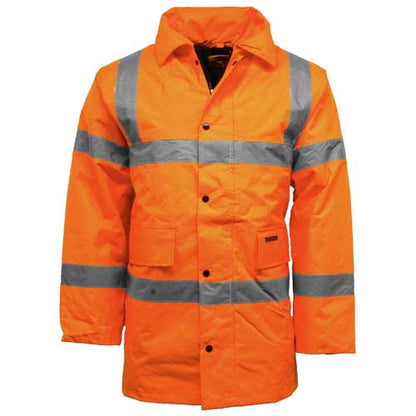 Hi vis waterproof coat Mens HV302 parka jacket