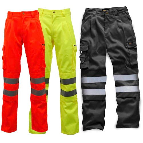 Hi Vis Polycotton Work Trousers Standsafe HV023