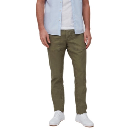 Mens Linen Blend Trousers Straight fit