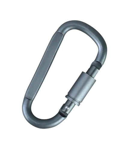 Kombat UK Locking Carabiners Gunmetal Grey  - 6mm (Pair)