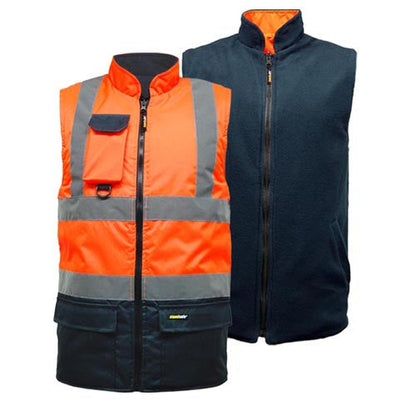 Hi Vis Reversible Bodywarmer - HV010 / HV037